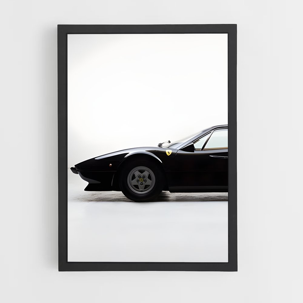 Poster Ferrari Noir 308 (vue 2)